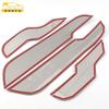 Adecuado para CRV 17-21 lentejuelas de panel inferior de puerta CRV caja reposabrazos de carrocería tablero anti-patadas pegatinas decorativas autopartes