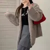 Suéter Suave Estilo Perezoso Coreano para Mujer, Otoño e Invierno, Sensación de Alta Gama, Estilo Celebridad de Internet, Corte Holgado, Elegante Tejido para Mujer