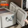 Caixa de Armazenamento de Roupas de Grande Capacidade, Artefato de Organização de Guarda-Roupa de Calças Doméstico, Caixa de Armazenamento para Dormitório em Tecido Oxford, Cesto de Roupas