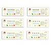 Etiqueta autoadhesiva etiqueta de verdura fruta bebida papel de placa de cobre pegatina autoadhesiva de alimentos