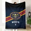 Manta de Franela Manta de Tiro de Baloncesto Manta Caliente de Venta en Amazon Manta de Equipo de la NBA Mercancía Logo Transfronterizo Manta para Siesta