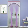 Cortina de Porta de Verão Anti-Mosquito Fio Simples Bordado de Renda Sem Furos Velcro Cortina Divisória Cortina de Porta de Quarto Cortina Nova Produto Novo