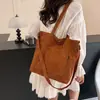 Bolso de Lona de Pana Nuevo para Mujer, Gran Capacidad para el Viaje Diario, Bolso de Hombro para Clase Estudiantil, Bolso Cruzado Simple para el Trabajo