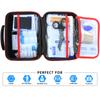 Oferta especial de Amazon: juego de 242 piezas de 27 categorías, bolsa de primeros auxilios impermeable de PU para emergencias transfronterizas, para coche, para exteriores.