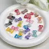 Pajarita de Zirconia Dingyi Luna Fría Chapada en Dos Tonos Cuentas de Resina con Agujero Pasante Cuentas Sueltas para Pulsera Hecha a Mano DIY Accesorios de Joyería