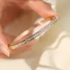 Pulsera de Acero de Titanio para Mujer Sentido de Alta Gama Nicho Estrellas que No Caen Pulsera de Diamante Exquisito Reposapiés de Diamante Joyería de Diamante de Moda