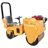 Rodillo compactador de camino vibratorio diésel refrigerado por agua, de doble rueda de acero, para montar, de 2 toneladas, 2.5 toneladas, 3 toneladas, Rodillo compactador pequeño completamente ensamblado