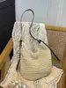 Bolso Tejido de Moda Yuezi para Mujer 2026 Nuevo Estilo Vacaciones en la Costa Bolso de Hombro Cruzado Gran Capacidad Bolso Tote Simple