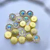 1000 Peças de Strass de 1,2cm Material DIY Diamante Material DIY Girassol Grampo de Cabelo Artesanal Antigo Sapatos Roupas