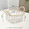 Caja de Almacenamiento Tejida Nórdica Personalizada con Doble Asa, Contenedor de Almacenamiento Tejido de Alambre, Almacenamiento para Sala de Estar, Caja de Almacenamiento Conveniente para Escritorio