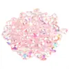 6mm aurora mágica AB resina amor broca três-dimensional corte coração de pêssego ponta de unha broca decorativa diy adesivos de unha