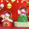 Presentes de Natal Populares Transfronteiriços Papai Noel Boneco de Neve de Natal Bola de Cristal Luminosa Presentes Criativos Enfeites de Mesa