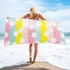 Em estoque Daifa Transfronteiriça Nova Toalha de Banho de Microfibra para Praia Toalha Estampada Praia Natação Férias Toalha de Banho Absorvente