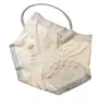 Calcinha de Renda Francesa Bordada Xiaolanqun para Mulheres, Cintura Média, Sem Costura, Amiga da Pele, Macia, Confortável, Respirável, Modelo Triângulo F032