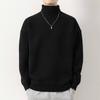 Suéter de Cuello Alto para Hombre con Forro Polar Engrosado de Una Pieza de Terciopelo Otoño e Invierno Cálido Suéter de Lana