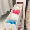Caja de Almacenamiento para Calcetines Montada en la Pared Organizador de Armario para el Hogar Divisor Tipo Cajón Caja Organizadora de Ropa Interior Ahorro de Espacio