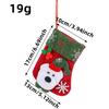 Meias de Natal de Floco de Neve Saco de Presente Enfeites de Árvore de Natal Saco de Doces Infantil Saco de Presente de Boneco de Neve de Papai Noel Atacado