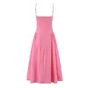 Vestido Largo Z marca Entallador de Cintura, Elegante Estilo Francés Retro Simple Romántico, Mismo Estilo que Ho, Vestido de Tirantes Spaghetti Estilo Europeo y Americano Usza