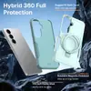 Novo Modelo da Samsung é Adequado para Capa de Celular com Suporte Giratório S26, Sucção Magnética S25 Ultra Anti-Queda Capa Protetora Três em Um