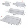 Caja de almacenamiento con partición de cajón acrílico transfronteriza, adecuada para caja de almacenamiento de cosméticos incorporada, caja organizadora, estante para dormitorio