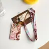 Cartoon Card Holder Estudante Easy Pull Buckle Bus Card Holder Multifuncional Subway Card Holder Telescópico Lanyard Keychain Rice Card Holder