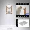 Tienda de ropa maniquí de clavícula para busto pequeño estilo coreano accesorio maniquí de exhibición femenino soporte de exhibición de cuerpo completo