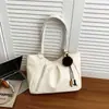 Bolsa tote retrô estilo coreano, artística, de cor sólida, preppy para mulheres, nova coleção 2026, moderna e minimalista, bolsa de ombro de grande capacidade