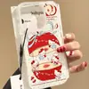 Funda Creativa Ángel de Manzana Antihuellas Dactilares Adecuada para Funda de Teléfono Móvil 16Promax Iphone17 Nicho 14 Doble Capa 1312