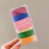 48 Cuerdas para el Cabello de Color Arcoíris Degradado en Caja Moda Estilo Pequeño Fresco Cuerda Ponedora Diaria para Niña Anillo para el Cabello Duradero Accesorios para el Cabello