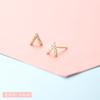 Pendientes Minimalistas para Mujer, Pendientes Pequeños y Delicados, Colgantes de Oreja Dorados de Moda Dongdaemun, Tachuelas para Cartílago, Accesorios para Orejas con Aguja de Plata, Diseño de Panda Pequeño