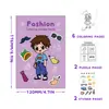 Libro de Pegatinas para Colorear Transfronterizo para Actividades de Fiesta Navideña Infantil, Divertido Libro de Colorear de Dibujo Animado Doodle, Libro de Colorear