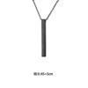 Collar colgante de acero inoxidable de venta caliente de comercio exterior Collar largo tridimensional Letras tridimensionales Largo Accesorios de joyería DIY
