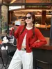 Cárdigan de punto para mujer, nuevo estilo otoño 2026, top amarillo, suéter fino para primavera y otoño, corte holgado