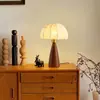 Luminária de mesa estilo francês de meados do século, abajur de cabeceira, luminária estilo retrô Wabi-Sabi, adequada para salas de chá, quartos e escritórios, criando um ambiente semelhante à seda com iluminação decorativa
