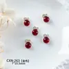 Acessórios Exclusivos de Arte de Unhas Tridimensional para Ano Novo, Zircônia Colorida, Saco da Fortuna com Apliques de Diamante de Luxo Leve, Decorações de Unhas Vestíveis