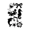 Nuevas pegatinas de tatuajes de purpurina creativas de bricolaje transfronterizas de Amazon para niños y adultos, Y2K Navidad Halloween