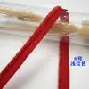 Corda de borda de gancho e argola de pelúcia de 1 cm tira de debrum para borda de travesseiro de têxtil para casa inserção de pelo