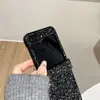 Funda Adecuada para Teléfono Plegable Samsung Z-Flip 8 Flash Diamante, Funda Protectora de Lujo Ligero de Gama Alta para Z-Flip 7/6 Transfronteriza