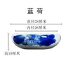 Jingdezhen Tanque de Peces Cerámico Pezera Pequeña de Escritorio Cerámica Redonda Pequeño Tanque de Peces Maceta de Nenúfar Pecera de Peces Dorados Tortuga Pintada a Mano