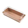 Caja de embalaje para sándwiches, caja para rollo de pastel, rollo suizo, rollo de toalla, caja para pastel de nieve, caja para pastel de hebras de carne