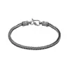 Amazon Comercio Exterior Nuevo Producto Pulsera Tejida a Mano para Hombre Nicho Retro Sensación de Alta Gama Joyería de Acero Inoxidable Temperamento