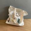 Bolso de lona nuevo para mujer, hombro, coreano, Harajuku, ulzzang, lindo, estudiante japonés, bolso de lona, una generación de cabello