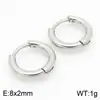 Brincos Redondos Europeus e Americanos Transfronteiriços de Aço Inoxidável 18K Design de Nicho Japonês e Coreano Brincos Versáteis em Espiral para Homens e Mulheres