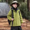 Chaqueta cortavientos 3 en 1 para niños, atuendo elegante para pequeños caballeros, chaqueta cortavientos fresca de estilo coreano para niños, para exteriores en otoño