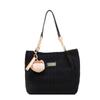 Bolso de lona para mujer, gran capacidad, nuevo otoño 2023, versátil, bolso de hombro, informal, de tela, con textura, bolso de mano para ir al trabajo