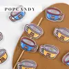 DIY Oso de Dibujos Animados Lindo Taza Cadena para Teléfono con Cuentas Acrílicas Colgante Llavero Accesorios Rectos Hechos a Mano para DIY