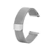 Pulseira Magnética Milanesa para Huawei WatchGT/Samsung Watch Aço Inoxidável Cabeça Plana Pulseira de Metal Convexa