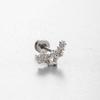 Henson Perno de Rosca Acero Titanio Uña para la Oreja Chica Linda Sentido Avanzado Uña para la Oreja de Cartílago Aretes Nicho