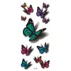Adesivos de Tatuagem Flor Colorida Impressa em 3D Esboço Colorido Venda Direta da Fábrica Atacado em Estoque Adesivos de Tatuagem à Prova d'Água
