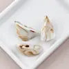 Nuevas Cuentas Sueltas de Resina con Gradiente, Piedra Irregular, Triangulares, Agujero Grande para Accesorios de Joyería DIY